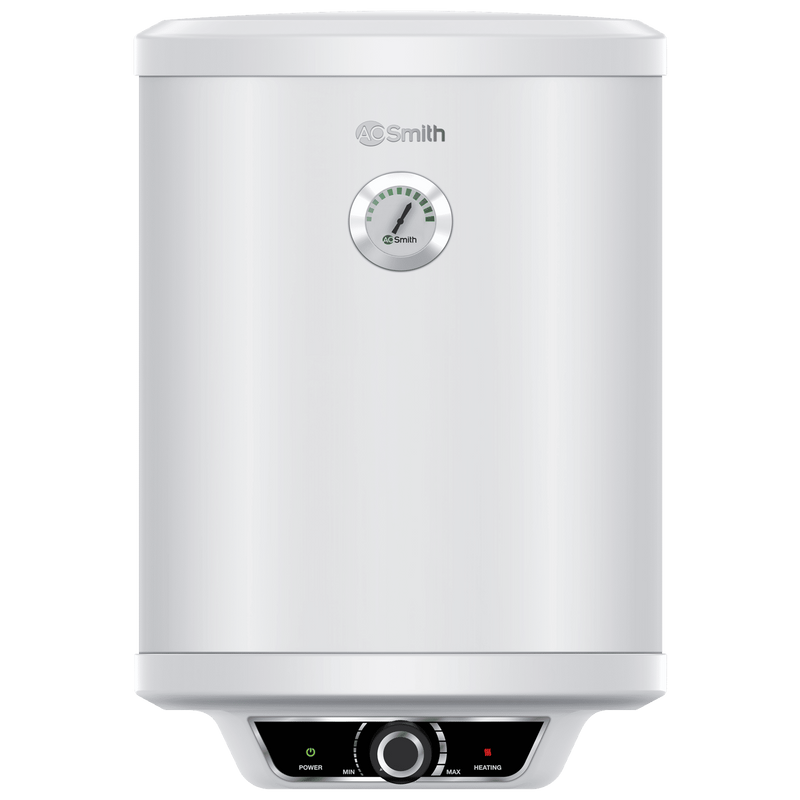 AO Smith Elegance Prime 25 Litre 5 Star Vertical Storage Geyser with Innovative RRID Technology (White)