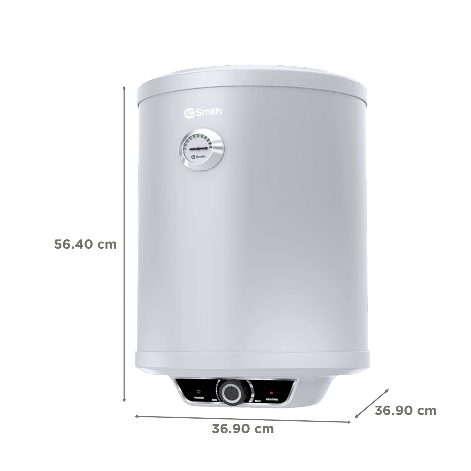 AO Smith Elegance Prime 25 Litre 5 Star Vertical Storage Geyser with Innovative RRID Technology (White)