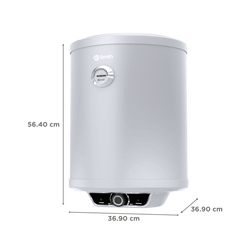 AO Smith Elegance Prime 25 Litre 5 Star Vertical Storage Geyser with Innovative RRID Technology (White)
