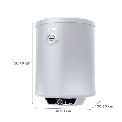AO Smith Elegance Prime 25 Litre 5 Star Vertical Storage Geyser with Innovative RRID Technology (White)