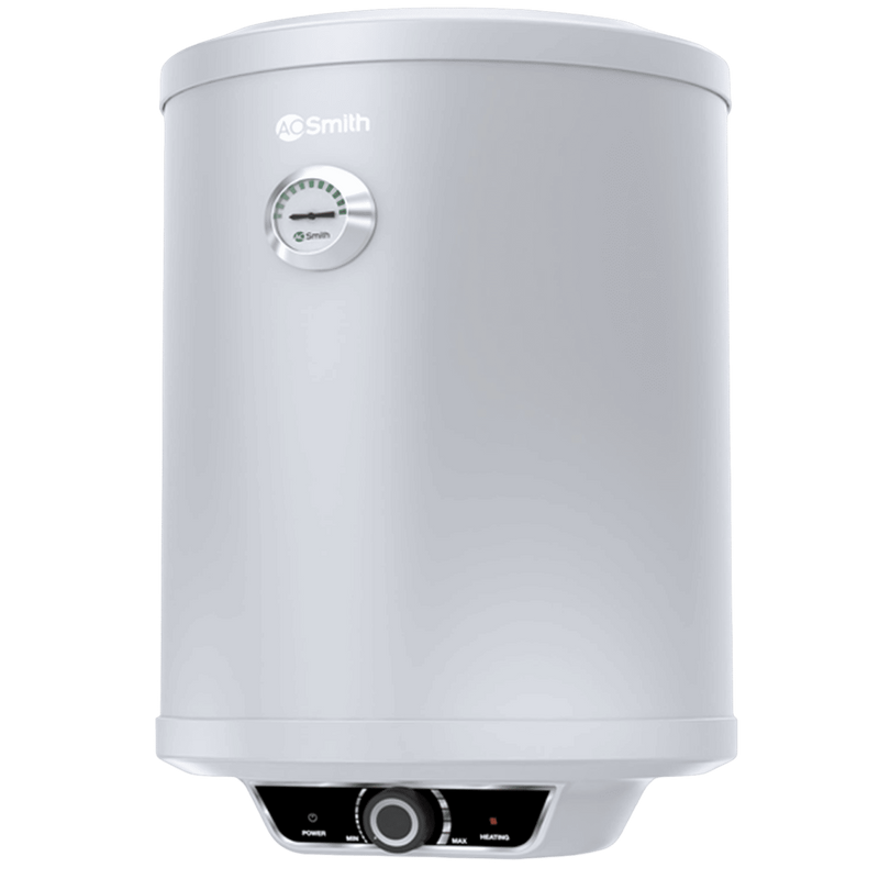 AO Smith Elegance Prime 25 Litre 5 Star Vertical Storage Geyser with Innovative RRID Technology (White)
