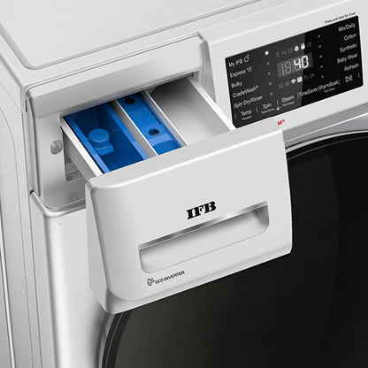 IFB 8 kg 5 Star Wi-Fi Inverter Fully Automatic Front Load Washing Machine (Senator SXN 8014, AI Technology, Rich Silver)