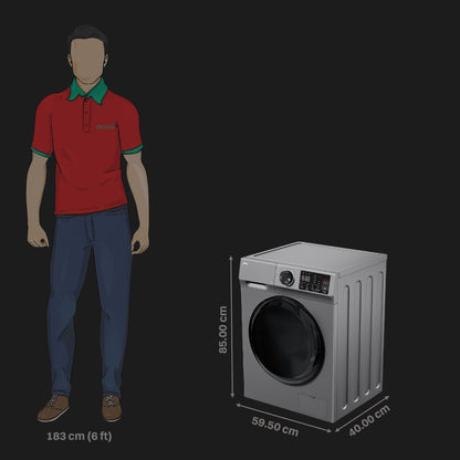 Godrej 9 kg 5 Star Inverter Fully Automatic Front Load Washing Machine (Eon Celesta, WFEON CEL 9014 IEBT SLSR, In-built Heater, Silver Stream)