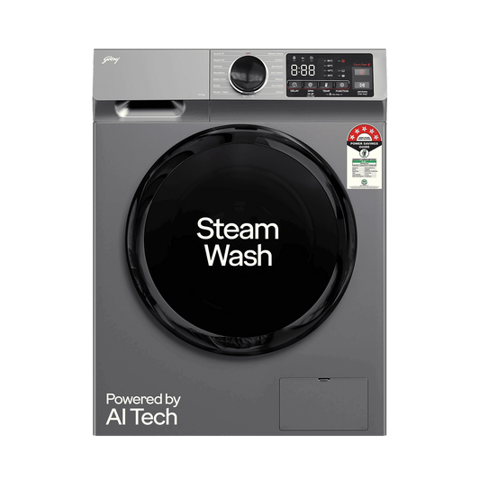 Godrej 10 kg Inverter Fully Automatic Front Load Washing Machine (Eon Celesta, WFEON CEL 1014 IEBT SLSR, In-built Heater, Silver Stream)