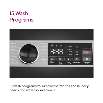 Godrej 10 kg Inverter Fully Automatic Front Load Washing Machine (Eon Celesta, WFEON CEL 1014 IEBT SLSR, In-built Heater, Silver Stream)