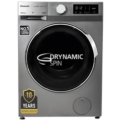 Panasonic 8 kg 5 Star Wi-Fi Fully Automatic Front Load Washing Machine (NA-148MR2L01, In-built Heater, Dark Silver)