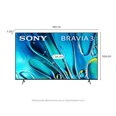 SONY BRAVIA 3 215.9 cm (85 inch) LED 4K Ultra HD Smart Android TV with Dolby Vision & Dolby Atmos (2024 model)