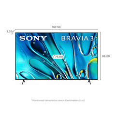 SONY BRAVIA 3 190.5 cm (75 inch) LCD 4K Ultra HD Smart Android TV with Dolby Vision & Dolby Atmos (2024 model)