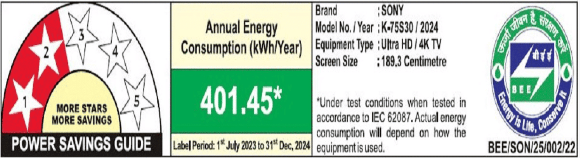 SONY BRAVIA 3 190.5 cm (75 inch) LCD 4K Ultra HD Smart Android TV with Dolby Vision & Dolby Atmos (2024 model)