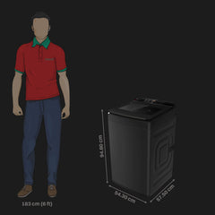 IFB 8 kg 5 Star Fully Automatic Top Load Washing Machine (TL801MB1S, AI Technology, Midnight Black)