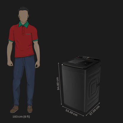 IFB 8 kg 5 Star Fully Automatic Top Load Washing Machine (TL801MB1S, AI Technology, Midnight Black)