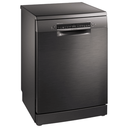 BOSCH Series 6 15 Place Settings Free Standing Dishwasher with Anti-Fingerprint (No Pre-rinse Required, Black Inox)