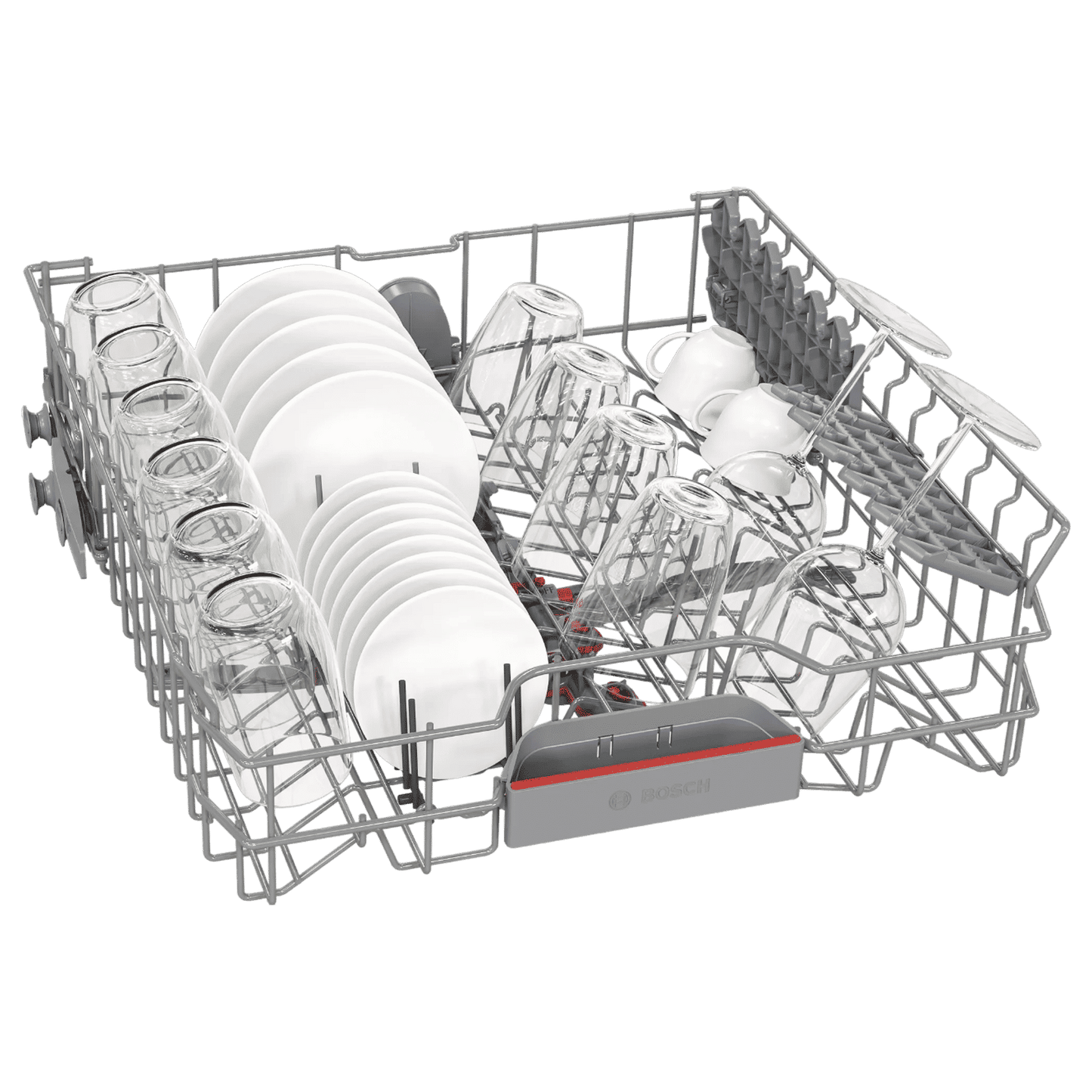 BOSCH Series 6 15 Place Settings Free Standing Dishwasher with Anti-Fingerprint (No Pre-rinse Required, Silver Inox)