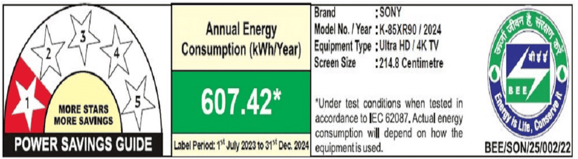 SONY BRAVIA 9 215.9 cm (85 inch) LED 4K Ultra HD Mini Smart Android TV with Dolby Vision & Dolby Atmos (2024 model)