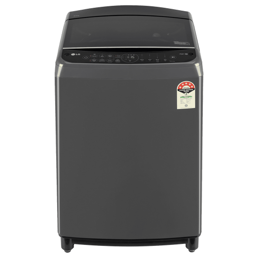 LG 8 kg 5 Star Fully Automatic Top Load Washing Machine (THD08SJM, AI Direct Drive, Middle Black)