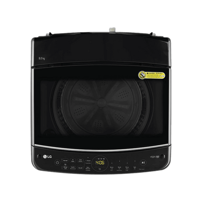 LG 8 kg 5 Star Fully Automatic Top Load Washing Machine (THD08SJM, AI Direct Drive, Middle Black)