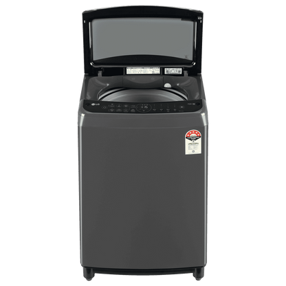LG 8 kg 5 Star Fully Automatic Top Load Washing Machine (THD08SJM, AI Direct Drive, Middle Black)