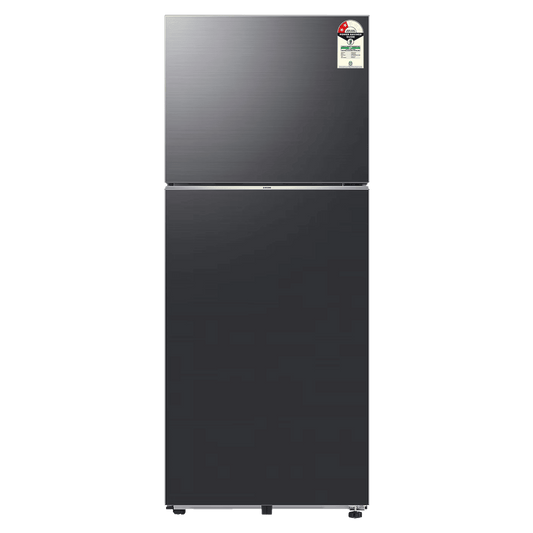 SAMSUNG 396 Litres 2 Star Frost Free Double Door Smart Wifi Enabled Refrigerator with Digital Inverter Compressor (RT41DG6A2BB1HL, Black Matt)