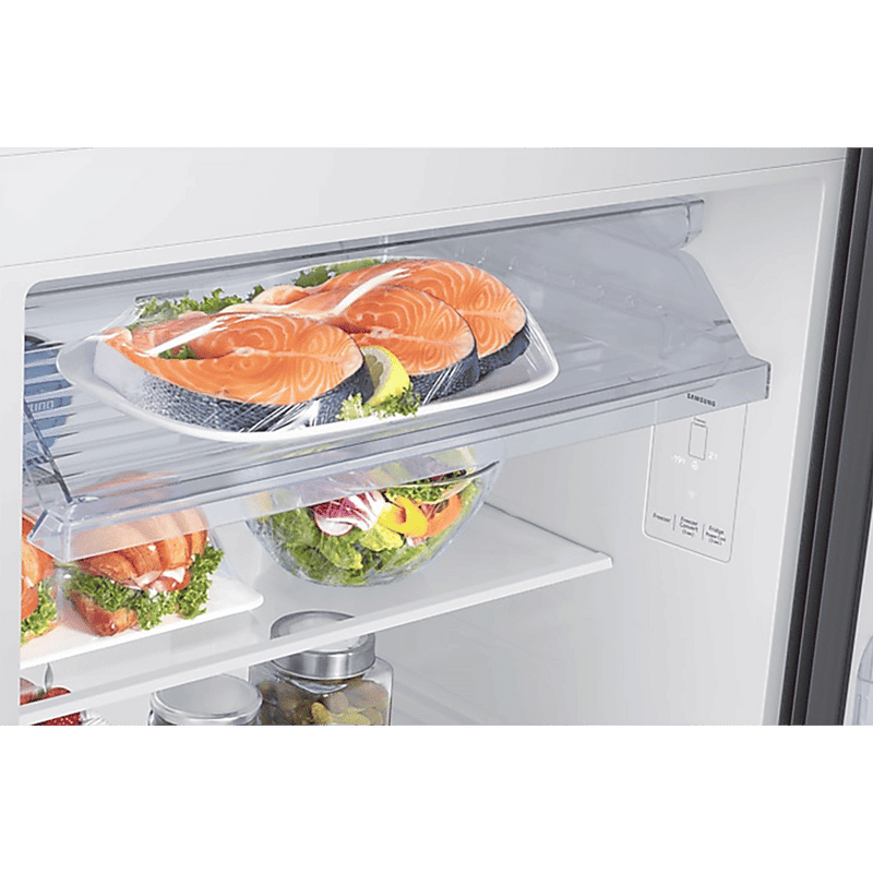 SAMSUNG 396 Litres 2 Star Frost Free Double Door Smart Wifi Enabled Refrigerator with Digital Inverter Compressor (RT41DG6A2BB1HL, Black Matt)