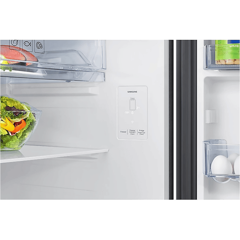 SAMSUNG 396 Litres 2 Star Frost Free Double Door Smart Wifi Enabled Refrigerator with Digital Inverter Compressor (RT41DG6A2BB1HL, Black Matt)