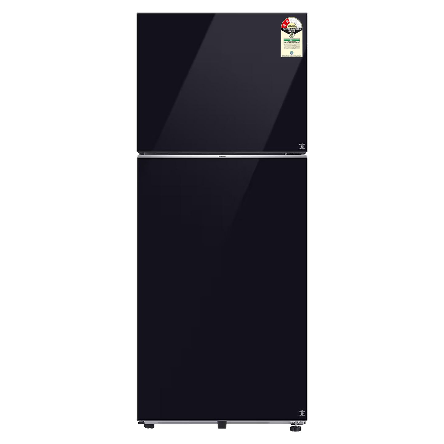 SAMSUNG 396 Litres 2 Star Frost Free Double Door Smart Wifi Enabled Refrigerator with Digital Inverter Compressor (RT41DB6A4B22HL, Black Glass)