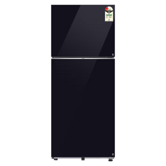 SAMSUNG 396 Litres 2 Star Frost Free Double Door Smart Wifi Enabled Refrigerator with Digital Inverter Compressor (RT41DB6A4B22HL, Black Glass)