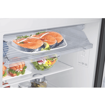 SAMSUNG 396 Litres 2 Star Frost Free Double Door Smart Wifi Enabled Refrigerator with Digital Inverter Compressor (RT41DB6A4B22HL, Black Glass)