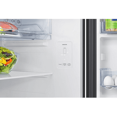 SAMSUNG 396 Litres 2 Star Frost Free Double Door Smart Wifi Enabled Refrigerator with Digital Inverter Compressor (RT41DB6A4B22HL, Black Glass)