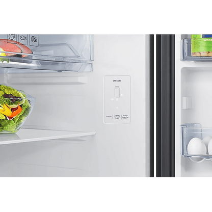 SAMSUNG 396 Litres 2 Star Frost Free Double Door Smart Wifi Enabled Refrigerator with Digital Inverter Compressor (RT41DB6A4B22HL, Black Glass)