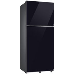 SAMSUNG 396 Litres 2 Star Frost Free Double Door Smart Wifi Enabled Refrigerator with Digital Inverter Compressor (RT41DB6A4B22HL, Black Glass)