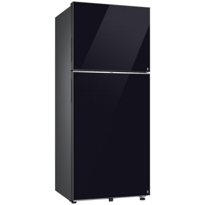 SAMSUNG 396 Litres 2 Star Frost Free Double Door Smart Wifi Enabled Refrigerator with Digital Inverter Compressor (RT41DB6A4B22HL, Black Glass)