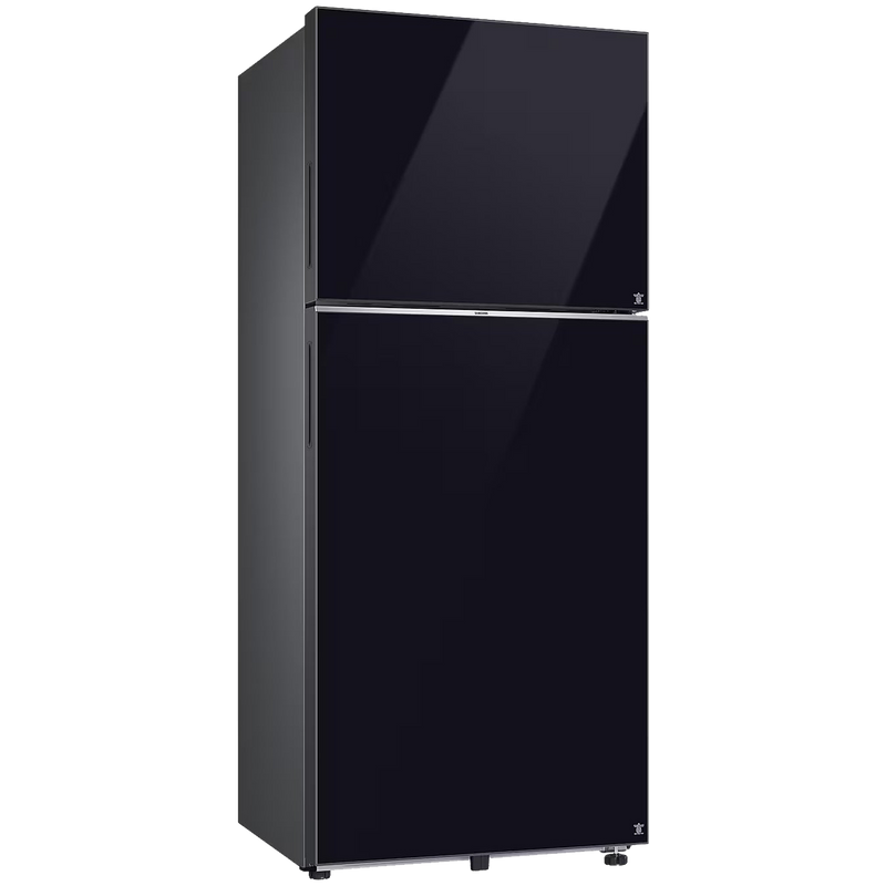 SAMSUNG 396 Litres 2 Star Frost Free Double Door Smart Wifi Enabled Refrigerator with Digital Inverter Compressor (RT41DB6A4B22HL, Black Glass)