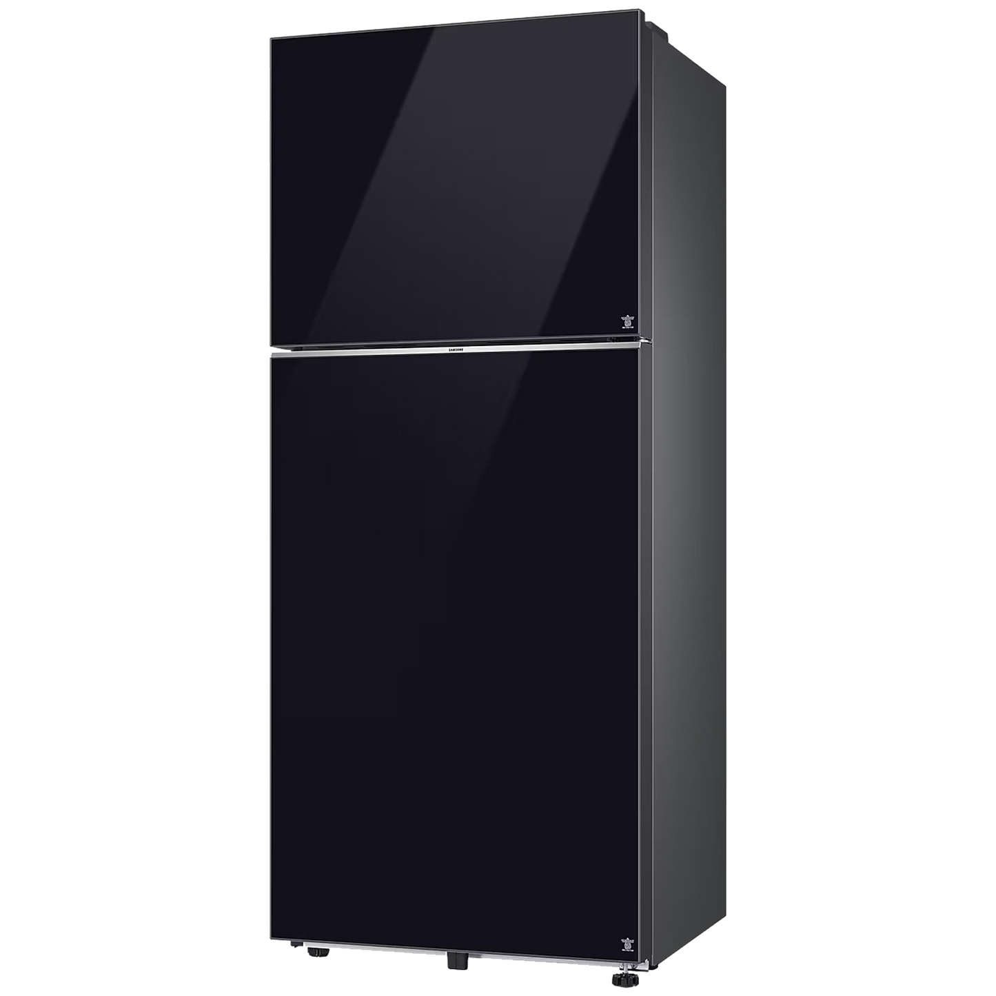 SAMSUNG 396 Litres 2 Star Frost Free Double Door Smart Wifi Enabled Refrigerator with Digital Inverter Compressor (RT41DB6A4B22HL, Black Glass)