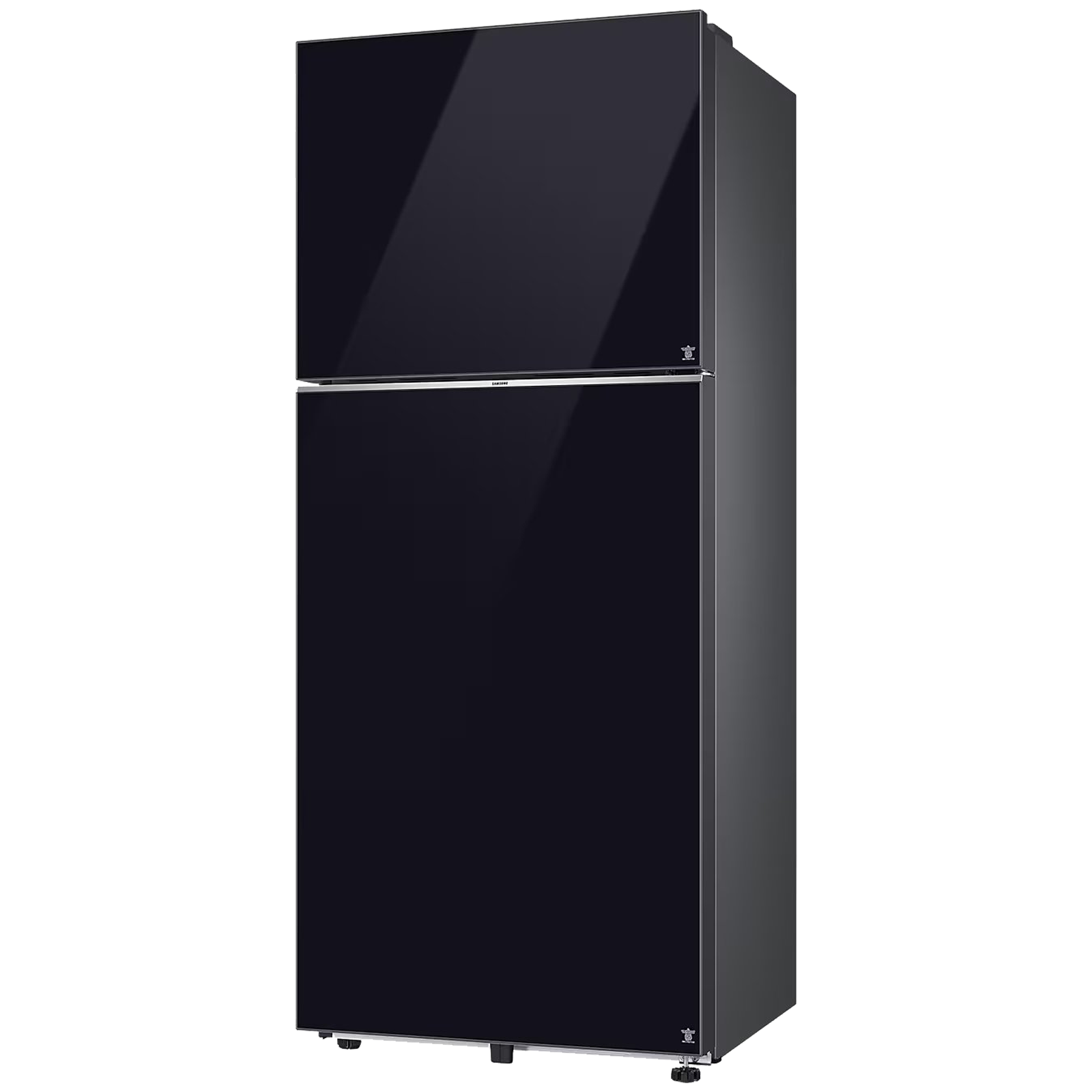 SAMSUNG 396 Litres 2 Star Frost Free Double Door Smart Wifi Enabled Refrigerator with Digital Inverter Compressor (RT41DB6A4B22HL, Black Glass)