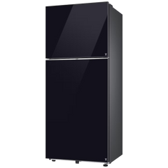SAMSUNG 396 Litres 2 Star Frost Free Double Door Smart Wifi Enabled Refrigerator with Digital Inverter Compressor (RT41DB6A4B22HL, Black Glass)
