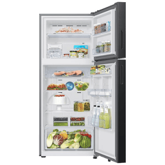 SAMSUNG 396 Litres 2 Star Frost Free Double Door Smart Wifi Enabled Refrigerator with Digital Inverter Compressor (RT41DB6A4B22HL, Black Glass)