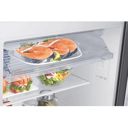 SAMSUNG 419 Litres 2 Star Frost Free Double Door Smart Wifi Enabled Refrigerator with Digital Inverter Compressor (RT45DG6A2BSLHL, Real Stainless)