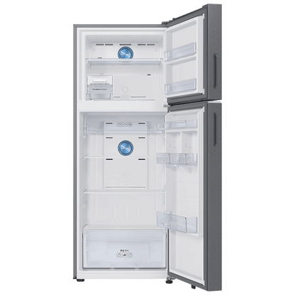 SAMSUNG 419 Litres 2 Star Frost Free Double Door Smart Wifi Enabled Refrigerator with Digital Inverter Compressor (RT45DG6A2BSLHL, Real Stainless)