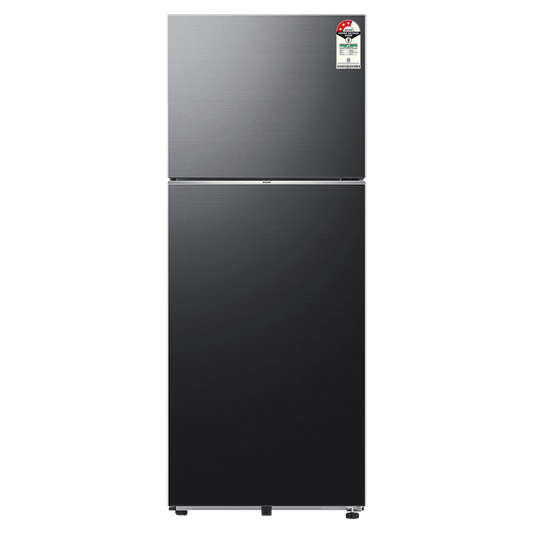 SAMSUNG 419 Litres 3 Star Frost Free Double Door Smart Wifi Enabled Refrigerator with Digital Inverter Compressor (RT45DG6A4DBXHL, Luxe Black)