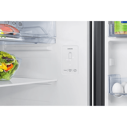 SAMSUNG 419 Litres 3 Star Frost Free Double Door Smart Wifi Enabled Refrigerator with Digital Inverter Compressor (RT45DG6A4DBXHL, Luxe Black)