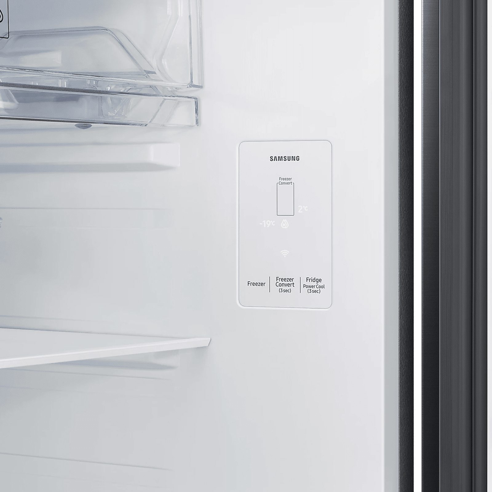 SAMSUNG 419 Litres 3 Star Frost Free Double Door Smart Wifi Enabled Refrigerator with Digital Inverter Compressor (RT45DG6A4DBXHL, Luxe Black)