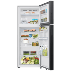 SAMSUNG 419 Litres 3 Star Frost Free Double Door Smart Wifi Enabled Refrigerator with Digital Inverter Compressor (RT45DG6A4DBXHL, Luxe Black)