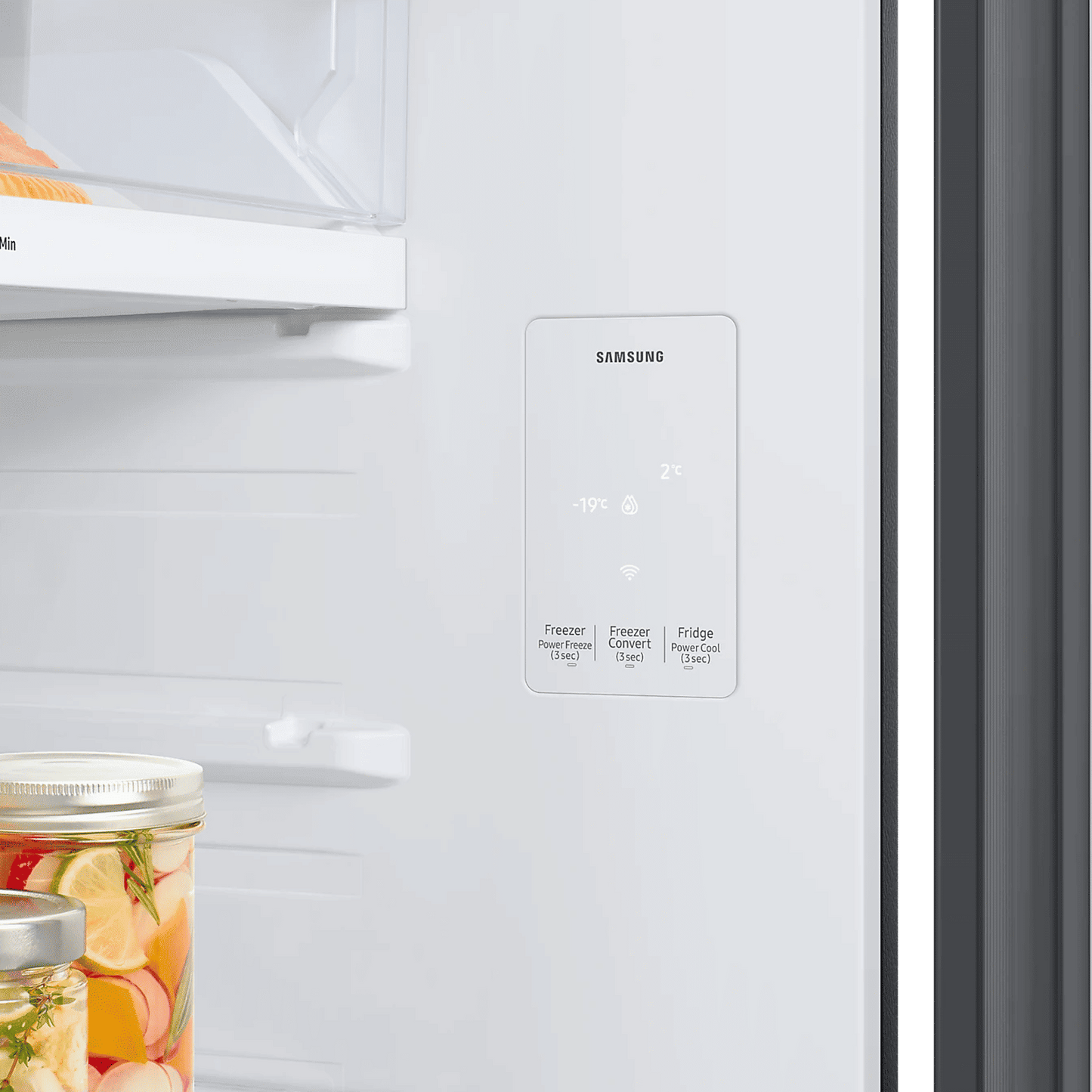SAMSUNG 465 Litres 1 Star Frost Free Double Door Smart Wifi Enabled Refrigerator with AI Energy Mode (RT51DB682A22TL, Black Glass)
