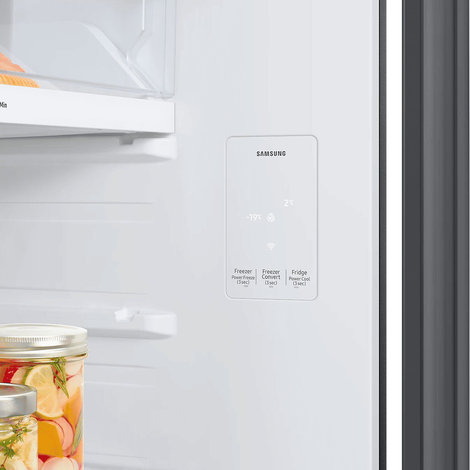 SAMSUNG 465 Litres 1 Star Frost Free Double Door Smart Wifi Enabled Refrigerator with AI Energy Mode (RT51DB682A22TL, Black Glass)