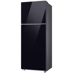 SAMSUNG 465 Litres 1 Star Frost Free Double Door Smart Wifi Enabled Refrigerator with AI Energy Mode (RT51DB682A22TL, Black Glass)