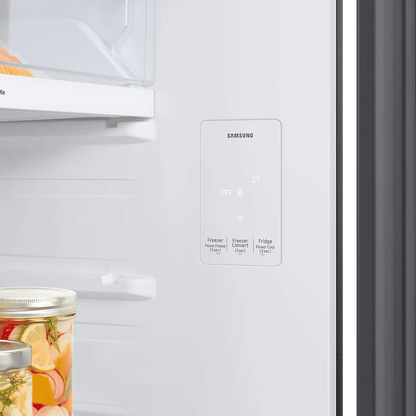 SAMSUNG 465 Litres 2 Star Frost Free Double Door Smart Wifi Enabled Refrigerator with AI Energy Mode (RT51DG682BB1TL, Black Matt)