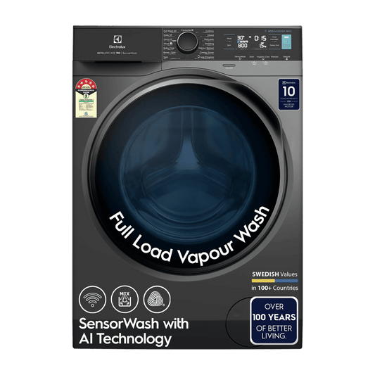 Electrolux 11 kg 5 Star Wifi Inverter Fully Automatic Front Load Washing Machine (Ultimate Care 700, EWF1142R7SB, Woolmark Approved, Onyx Dark Silver)