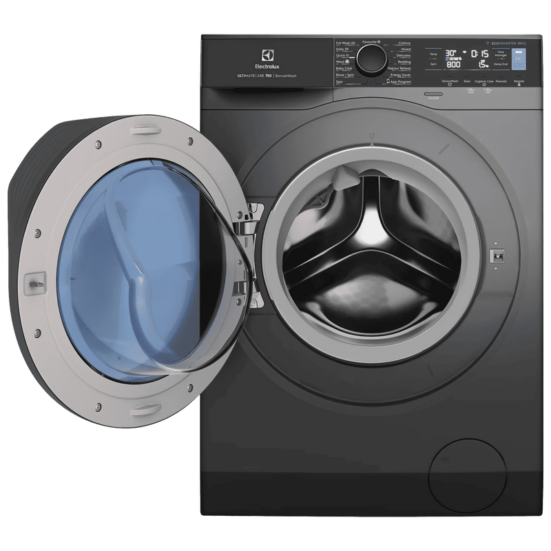 Electrolux 11 kg 5 Star Wifi Inverter Fully Automatic Front Load Washing Machine (Ultimate Care 700, EWF1142R7SB, Woolmark Approved, Onyx Dark Silver)