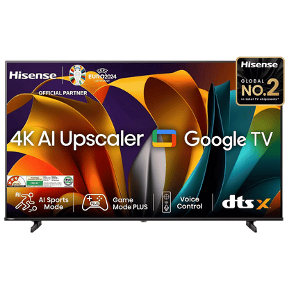 Hisense E6N 109.22 cm (43 inch) 4K Ultra HD LED Google TV with Dolby Digital (2024 model)