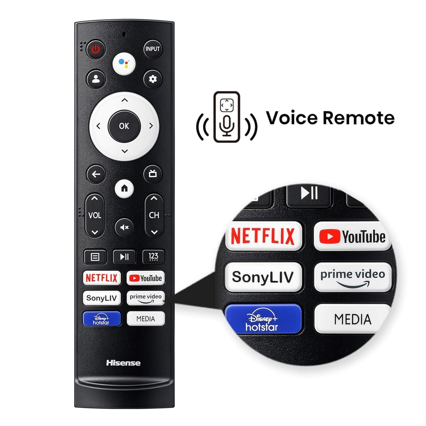 Hisense E6N 109.22 cm (43 inch) 4K Ultra HD LED Google TV with Dolby Digital (2024 model)